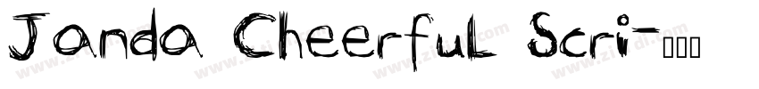 Janda Cheerful Scri字体转换